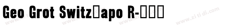 Geo Grot Switz_apo R字体转换